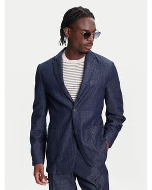 Benetton Sakko 20Qfuw01X Regular Fit - Blau
