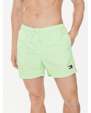 Tommy Hilfiger Badeshorts Crinkle Um0Um03147 Grün Regular Fit
