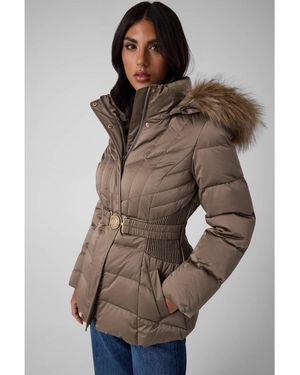 Guess Daunenjacke W6Bl38 W4087 Slim Fit - Braun