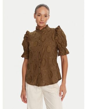 Bruuns Bazaar Bluse Canterbury Caro Bbw4507 Regular Fit - Braun