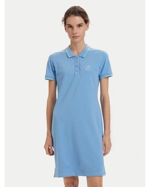 Beverly Hills Polo Club Kleid Für Den Alltag P-Ss26W-Abp526590-0298 Regular Fit - Blau