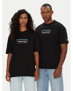 HUNTER T-Shirt Abele Haru0007251 Regular Fit - Schwarz