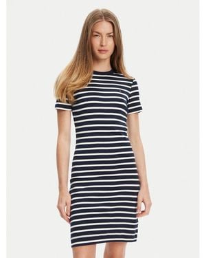 Tommy Hilfiger Kleid Für Den Alltag New Cody Ww0Ww42721 Slim Fit - Blau