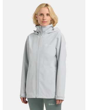 Jack Wolfskin Outdoor-Jacke Trailtime 2L A63902 Regular Fit - Grau