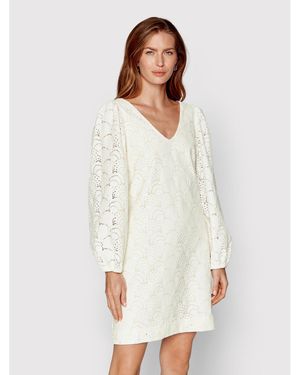 Samsøe & Samsøe Sommerkleid Anain F22200158 Weiß Regular Fit