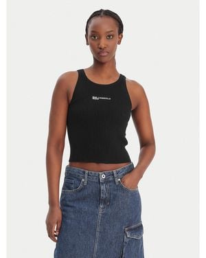 Karl Lagerfeld Top B1W18024 Slim Fit - Blau