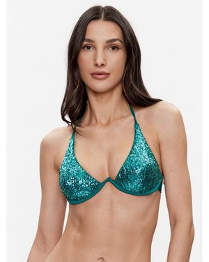 Guess Bikini-Oberteil E3Gj01 Kbmv0 Türkisfarben - Blau