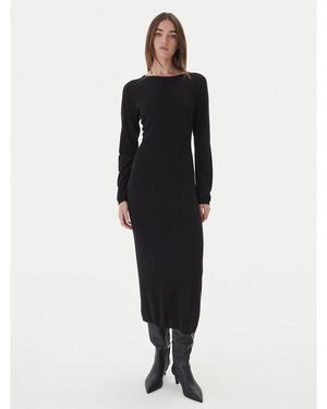 Kontatto Strickkleid 3M0964C Slim Fit - Schwarz