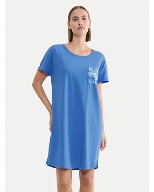Triumph Nachthemd 10225066 Regular Fit - Blau