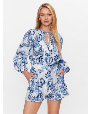 Guess Jumpsuit Zaren W3Gd88 Wcwa0 Relaxed Fit - Blau