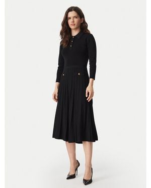 MICHAEL Michael Kors Strickkleid Mt683J3Bfd Slim Fit - Schwarz