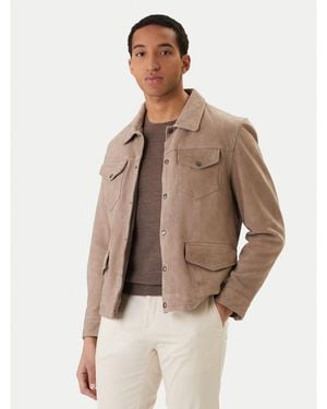 Milestone Lederjacke Valerio 612205 60790 Regular Fit - Braun