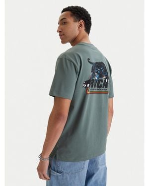 RVCA T-Shirt Penstation Evyzt00280 Relaxed Fit - Blau