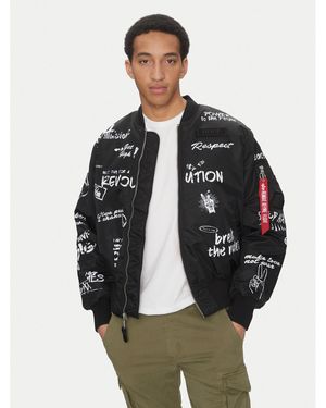 Alpha Industries Bomberjacke Ma-1 Peace 156136 Regular Fit - Schwarz