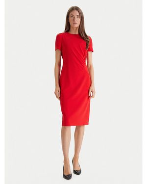 Calvin Klein Coctailkleid Lv044E048G Slim Fit - Rot