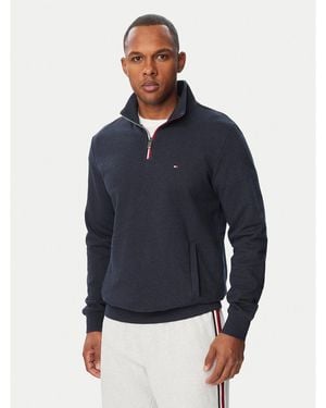 Tommy Hilfiger Sweatshirt Tipping Terry Mw0Mw44943 Regular Fit - Blau