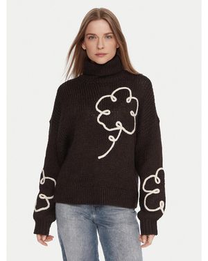 Vero Moda Rollkragenpullover Fatima 10335036 Regular Fit - Schwarz