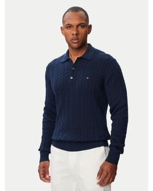 Tommy Hilfiger Pullover Classic Mw0Mw41955 Regular Fit - Blau