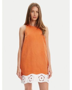 STAUD Sommerkleid Mika R25S2282Ln Regular Fit - Orange
