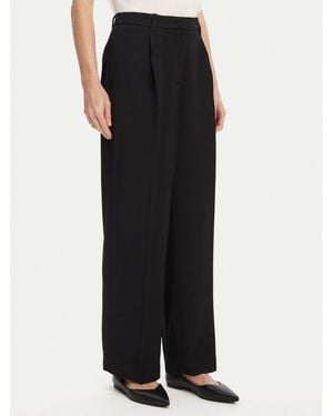 Tommy Hilfiger Stoffhose Ww0Ww46749 Relaxed Fit - Schwarz