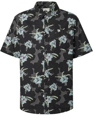 Quiksilver Hemd Apero Classic Ss Eqywt04605 Regular Fit - Schwarz