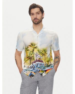 Lindbergh Hemd 30-203735 Relaxed Fit - Weiß