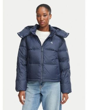Calvin Klein Daunenjacke Essential Lv047H500G Relaxed Fit - Blau