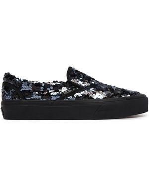 Vans Sneakers Aus Stoff Classic Slip-On Vn0010W0De21 - Schwarz