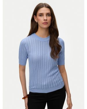 Vero Moda Pullover Morena 10321893 Himmelblau Slim Fit