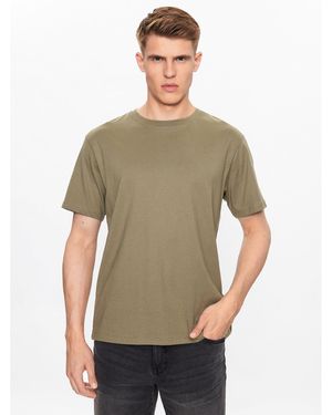 Solid T-Shirt 21107195 Grün Regular Fit