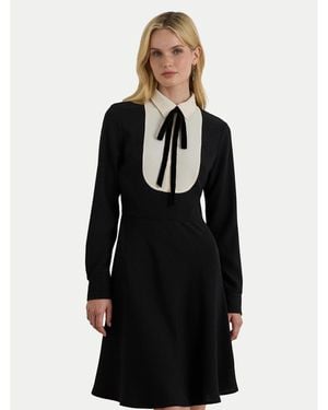 Ralph Lauren Kleid Für Den Alltag 200979908001 Flare Fit - Schwarz