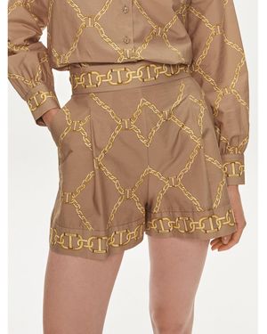 Twinset Stoffshorts 241Tp2731 Loose Fit - Natur
