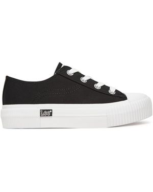 Lee Jeans Sneakers Aus Stoff Isla C Low 50251001 25Y - Schwarz