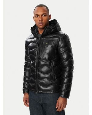 Blauer Lederjacke 26Wblul01490 007012 Slim Fit - Schwarz