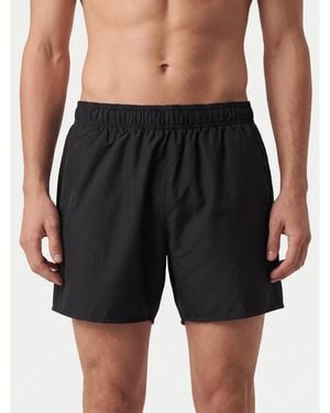 HUGO Badeshorts Tonal 50561222 Regular Fit - Schwarz