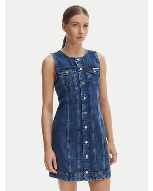 Calvin Klein Jeanskleid Lv047F761G Slim Fit - Blau