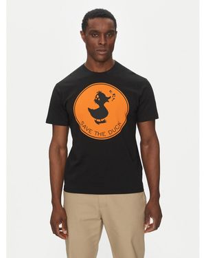 Save The Duck T-Shirt Dt0825M Besy20 Regular Fit - Schwarz