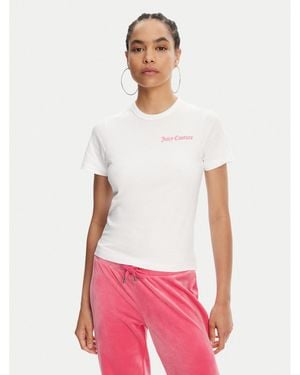 Juicy Couture T-Shirt La Beach Jcwct125319 Regular Fit - Weiß