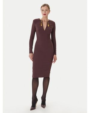 Elisabetta Franchi Coctailkleid Ab-805-57E2-V460 Slim Fit - Rot