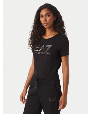 EA7 T-Shirt 7W001443 Af10373 Mc004 Slim Fit - Schwarz