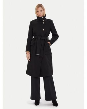 Morgan Wollmantel 242-Galoua Regular Fit - Schwarz