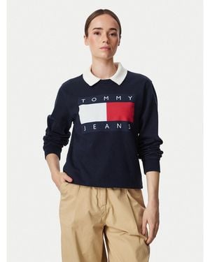 Tommy Hilfiger Sweatshirt Flag Dw0Dw23906 Regular Fit - Blau