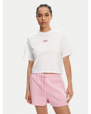 HUNTER T-Shirt Abby Harw0059251 Boxy Fit - Weiß