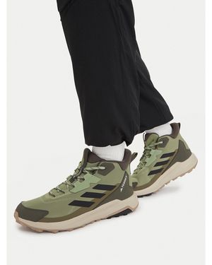 adidas Trekkingschuhe Terrex Anylander Mid Hiking Shoes Jr6596 - Grün