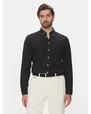 Lindbergh Hemd 30-203344B Relaxed Fit - Schwarz