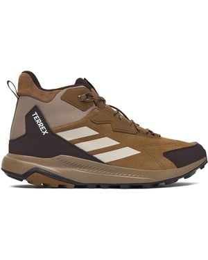 adidas Trekkingschuhe Terrex Anylander Leather Mid Hiking Kj5213 - Braun