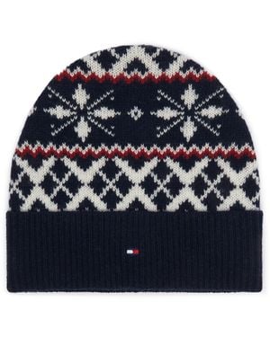 Tommy Hilfiger Mütze Th Flag Fairisle Am0Am14860 - Blau