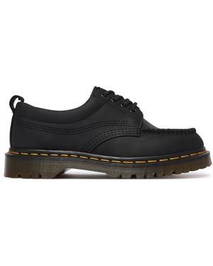 Dr. Martens Halbschuhe Lowell 4 Eye Crazy Horse Leather Moc Dm43679001 - Schwarz