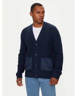 Wrangler Strickjacke 112357288 Relaxed Fit - Blau