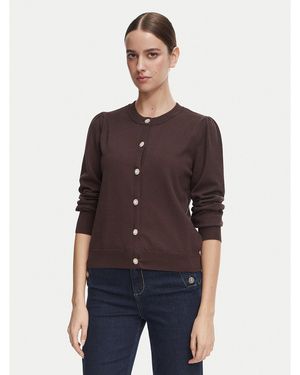 Morgan Strickjacke 262-Mknot Regular Fit - Braun